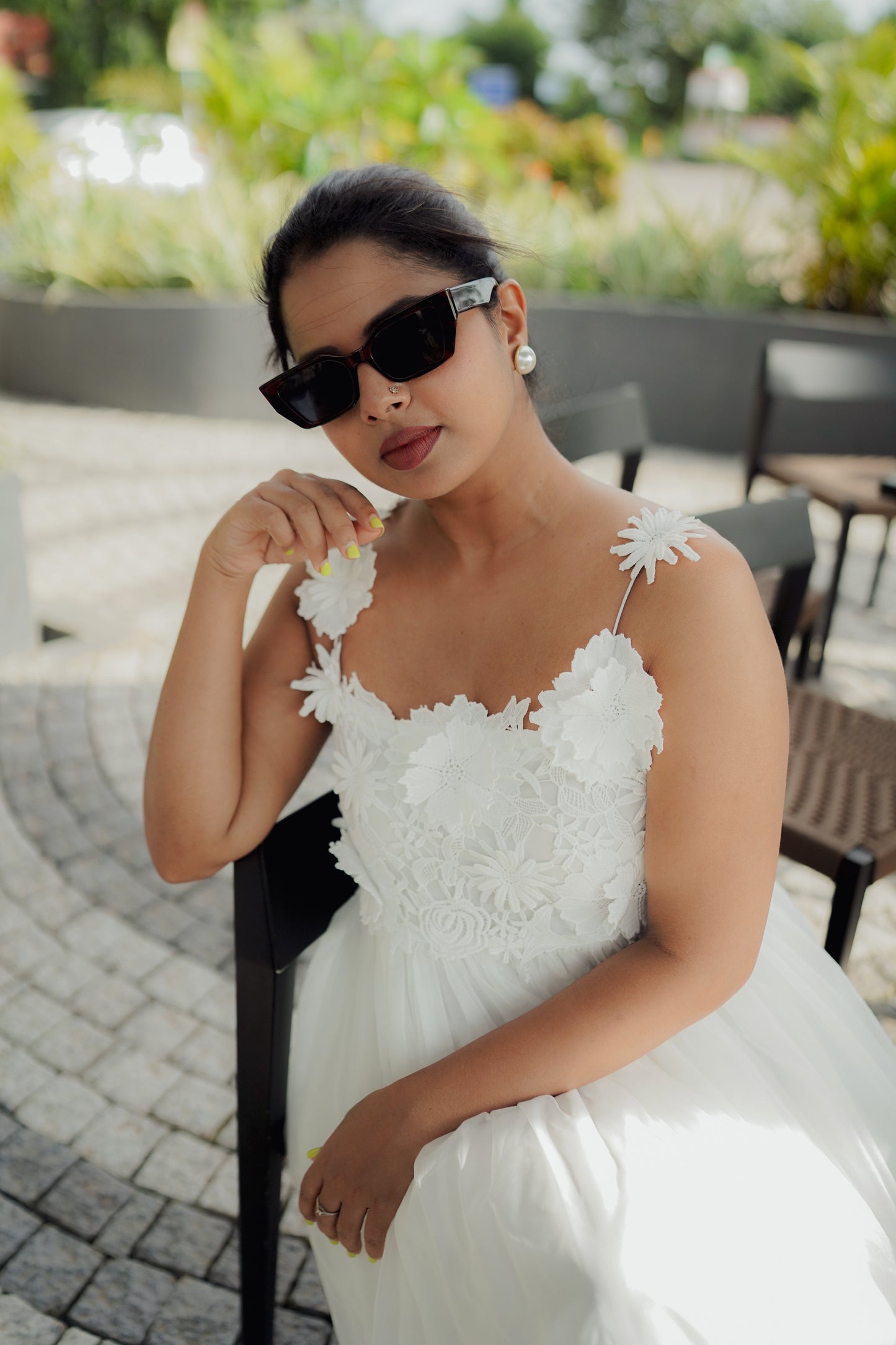 ETHEREAL LACE ORGANZA DRESS