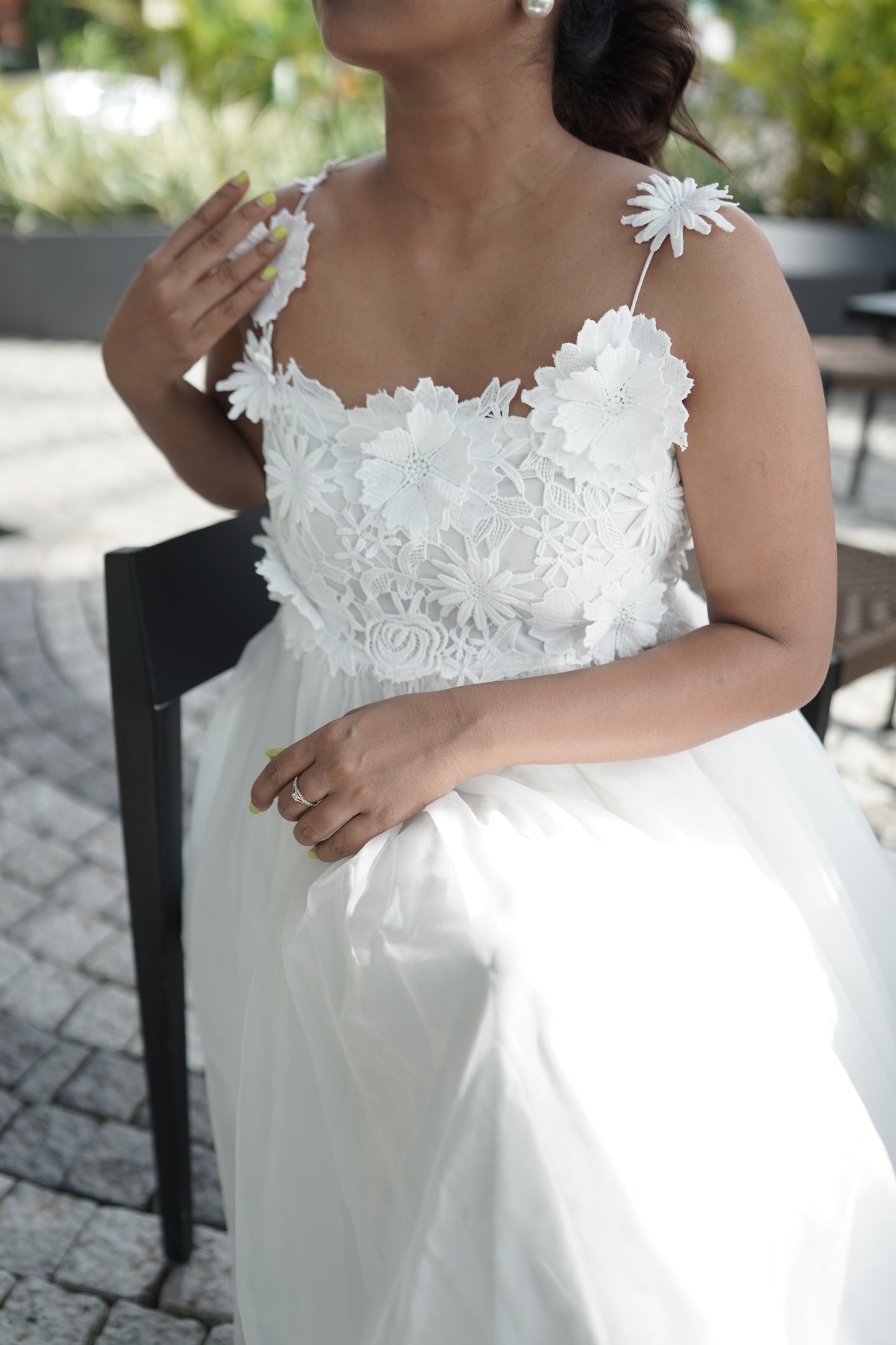 ETHEREAL LACE ORGANZA DRESS