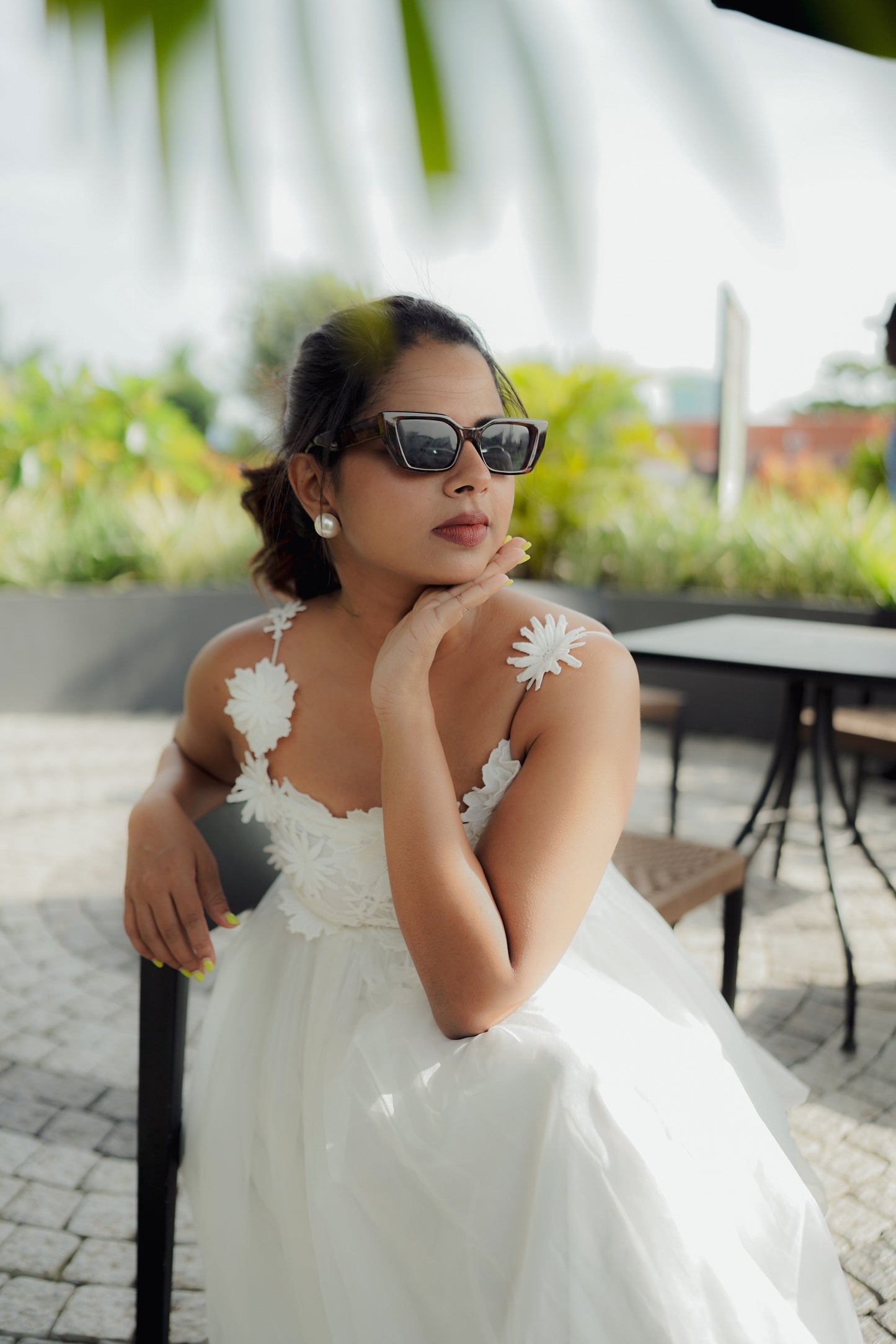 ETHEREAL LACE ORGANZA DRESS