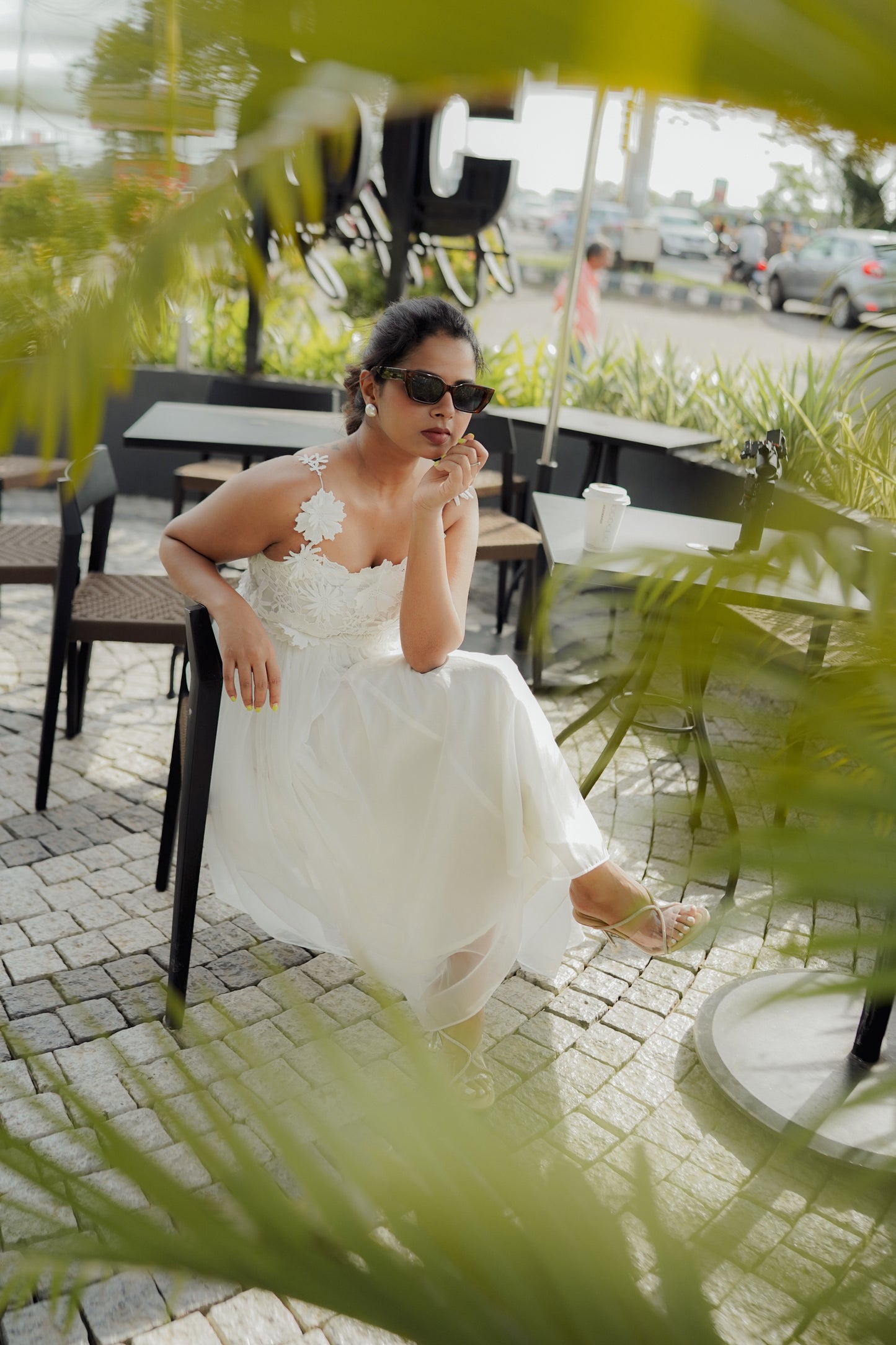 ETHEREAL LACE ORGANZA DRESS