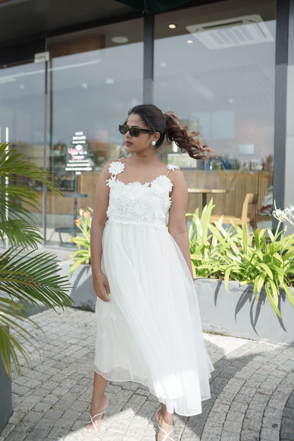 ETHEREAL LACE ORGANZA  DRESS