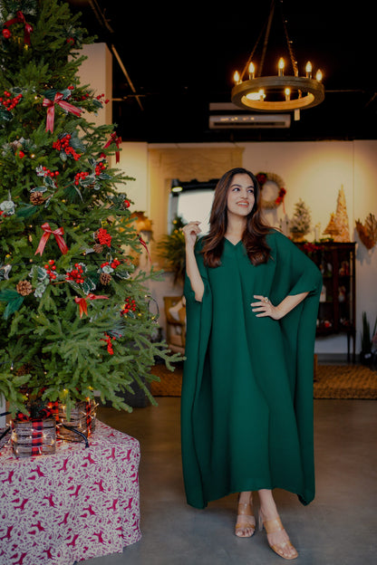 MISTLETOE KAFTAN DRESS