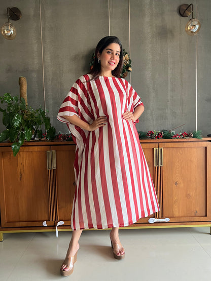 CANDYCANE KAFTAN DRESS