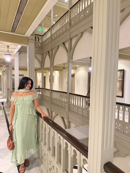 OLEA RUFFLED DRESS