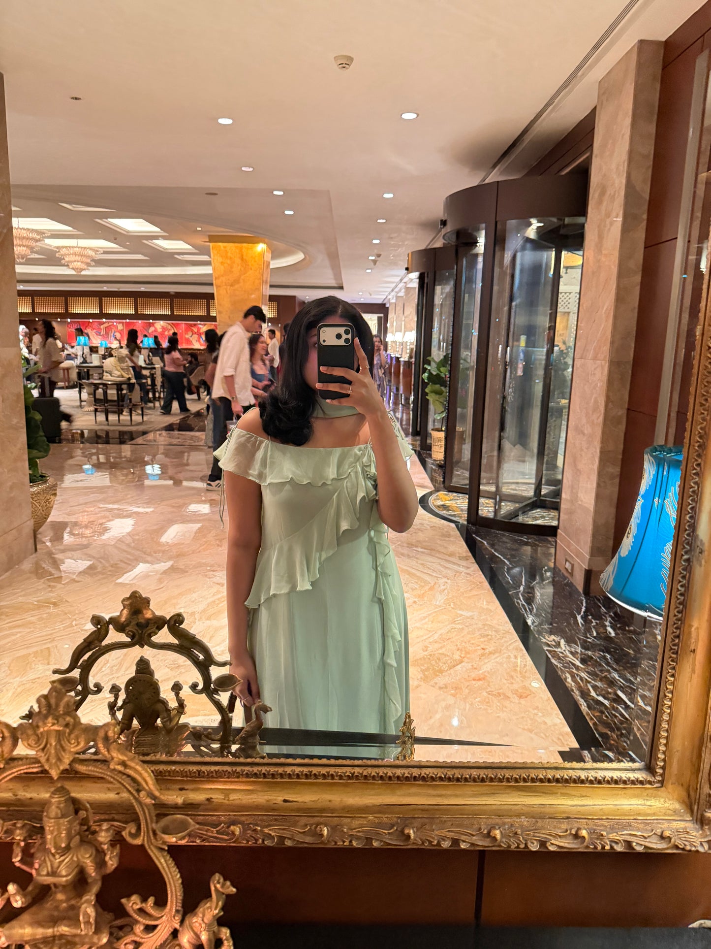 OLEA RUFFLED DRESS
