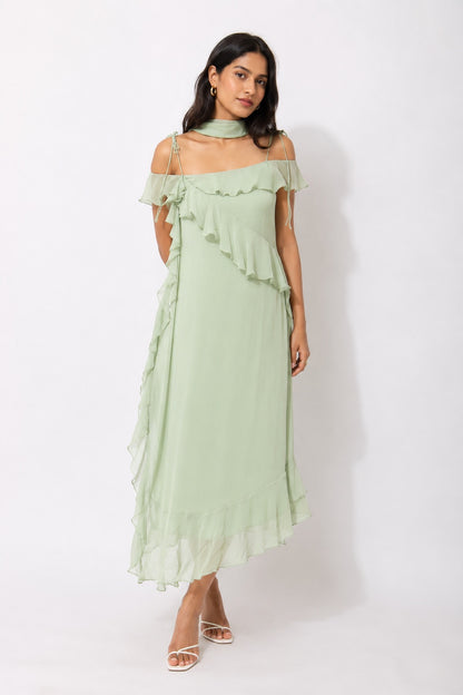 OLEA RUFFLED DRESS