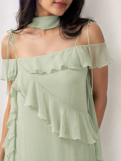 OLEA RUFFLED DRESS