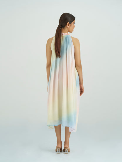 AURORA MULTIHUED DRESS