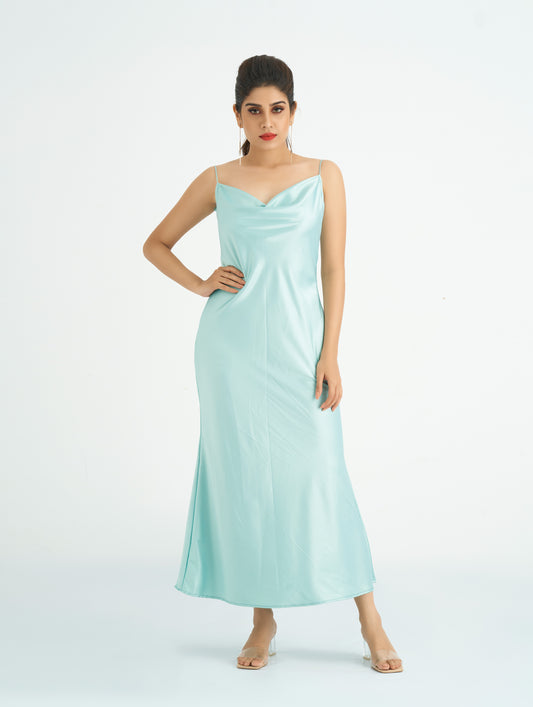 SKY BLUE SLIP DRESS