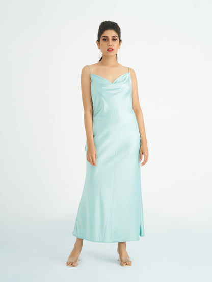 SKY BLUE SLIP DRESS