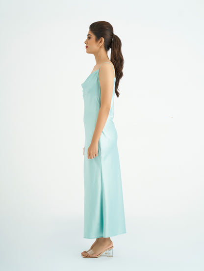 SKY BLUE SLIP DRESS