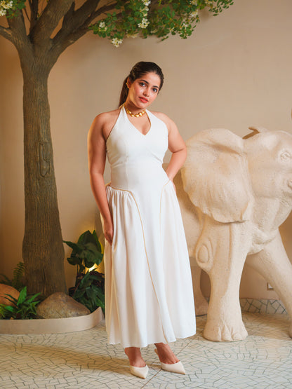 SIENA HALTER NECK DRESS
