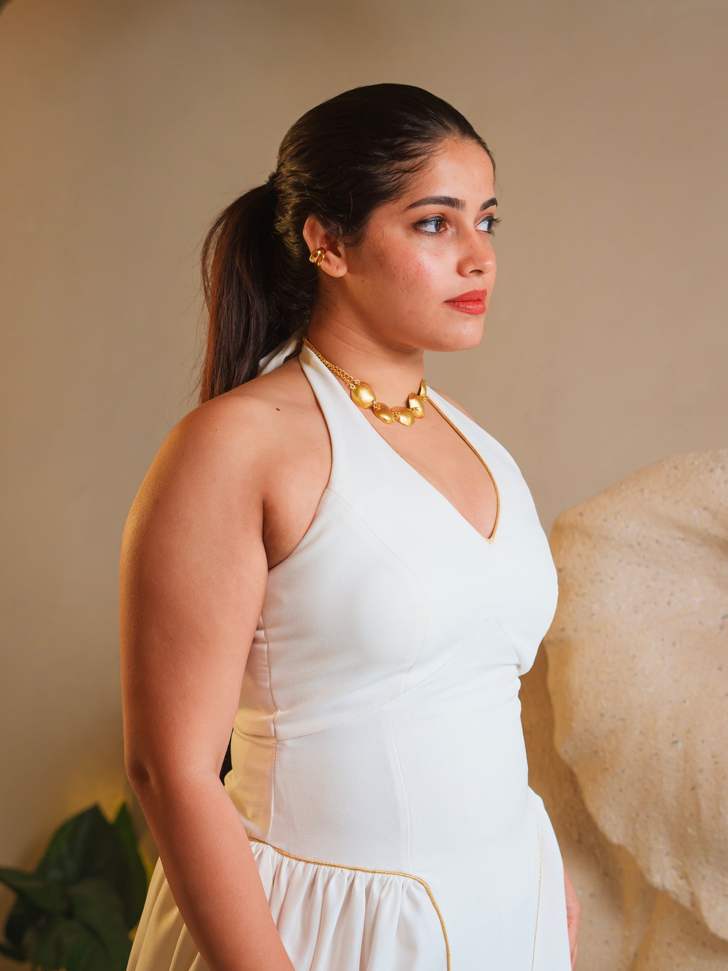 SIENA HALTER NECK DRESS