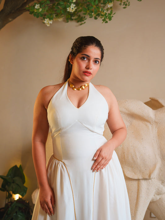 SIENA HALTER NECK DRESS