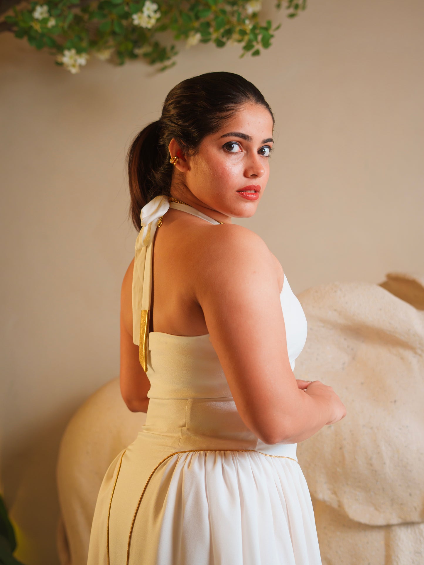 SIENA HALTER NECK DRESS